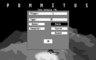 Pommitus atari screenshot